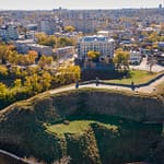 На фото потрясающий вид города Азов